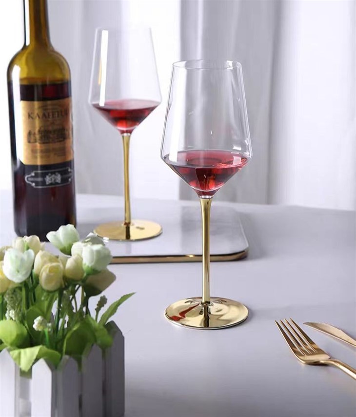 Creative Electroplating Gold Crystal Wine Glasses